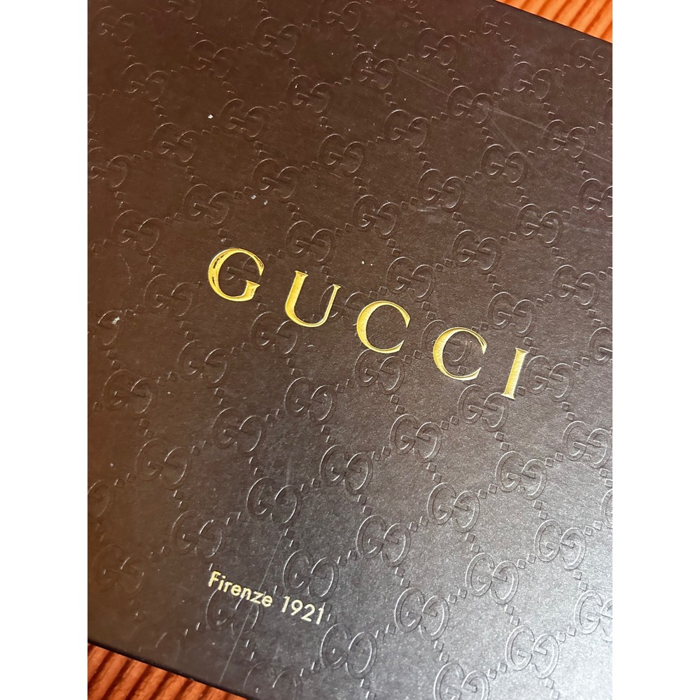 Gucci T-Strap Pumps Women's Size 37.5 Black Patent Leather Heel - Picture 13 of 13
